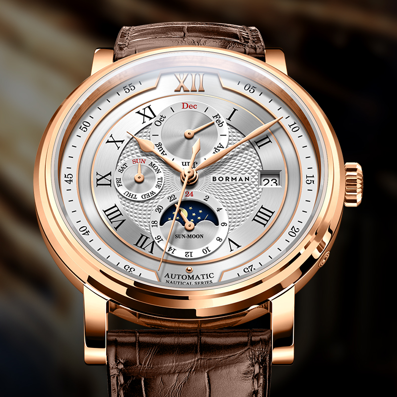 Luxury Watch On Sale - Jam tangan pria otomatis Swiss BORMAN