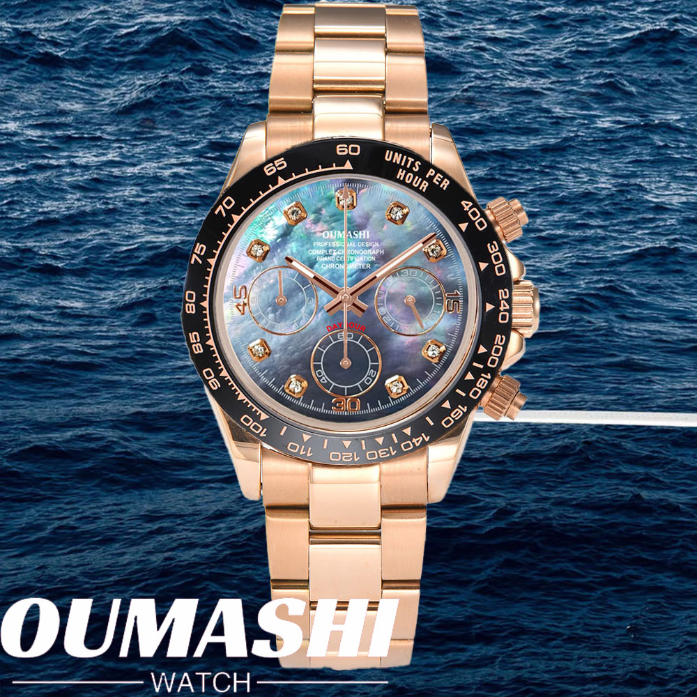 Chronograph Flyback Watch - VK63 Jam Tangan 39.3Mm Jam Tangan