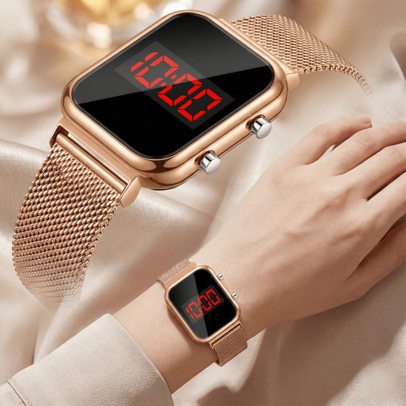 Luxury Watch Uk - Jam Tangan Digital LED Persegi Panjang