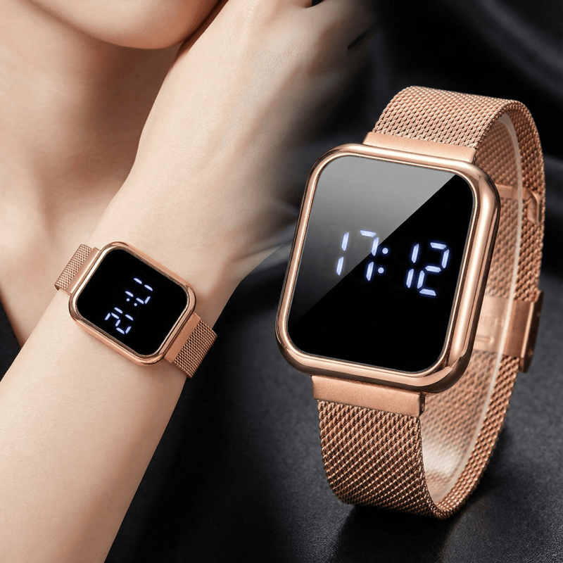 Luxury Watch Uk - Jam Tangan Digital Persegi Panjang Modis