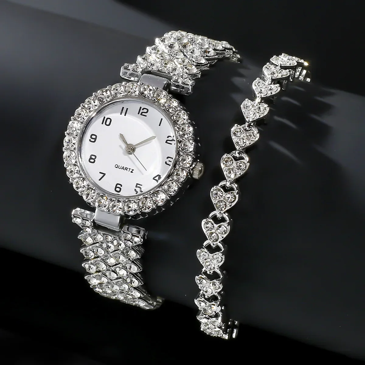Luxury Watch Lady - 1pcs/2pcs Set Jam Tangan Wanita Mewah