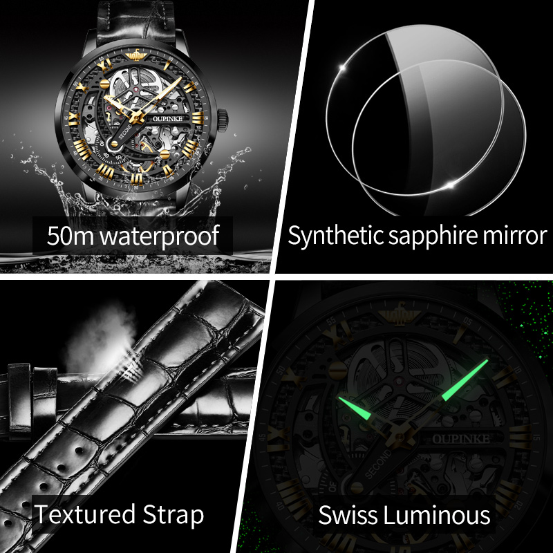 OUPINKE 3173 jam tangan mekani - Chronograph Flyback Watch ulasan dan harga