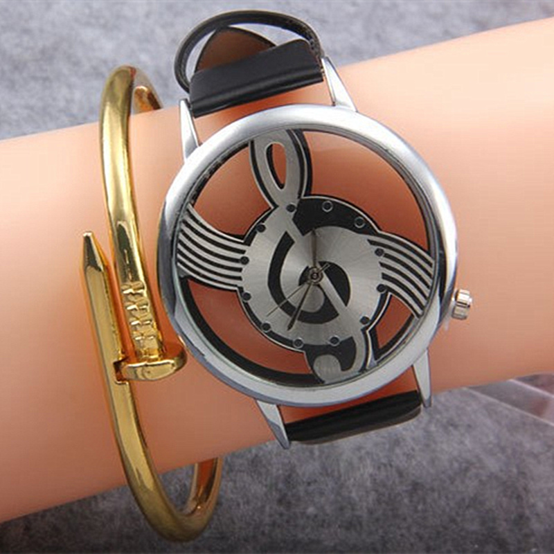 Jam Tangan Fashion Bentuk Musi - Luxury Watch White ulasan dan harga