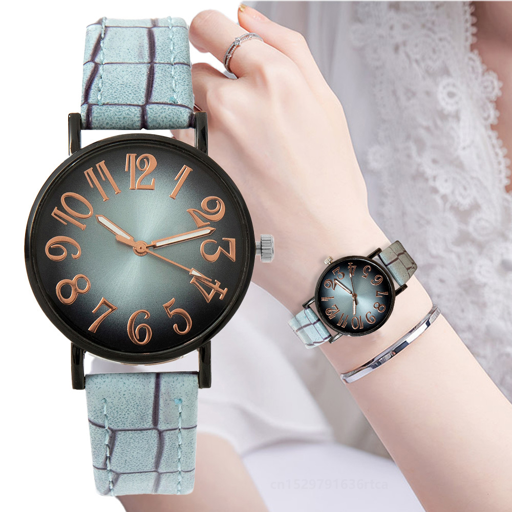 Jam tangan wanita, jam tangan  - Luxury Watch Leather Strap ulasan dan harga