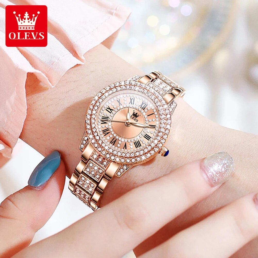 OLEVS jam tangan kuarsa wanita - Luxury Watch Lady ulasan dan harga