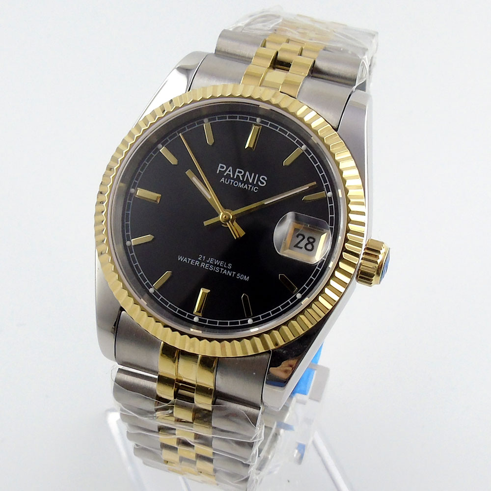Parnis 36mm Jam Tangan Otomati - Luxury Watch On Sale ulasan dan harga