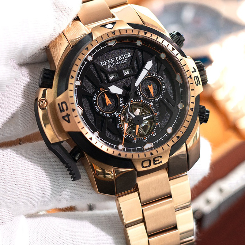 Jam Tangan Mekanis Otomatis Pr - Chronograph Flyback Watch ulasan dan harga