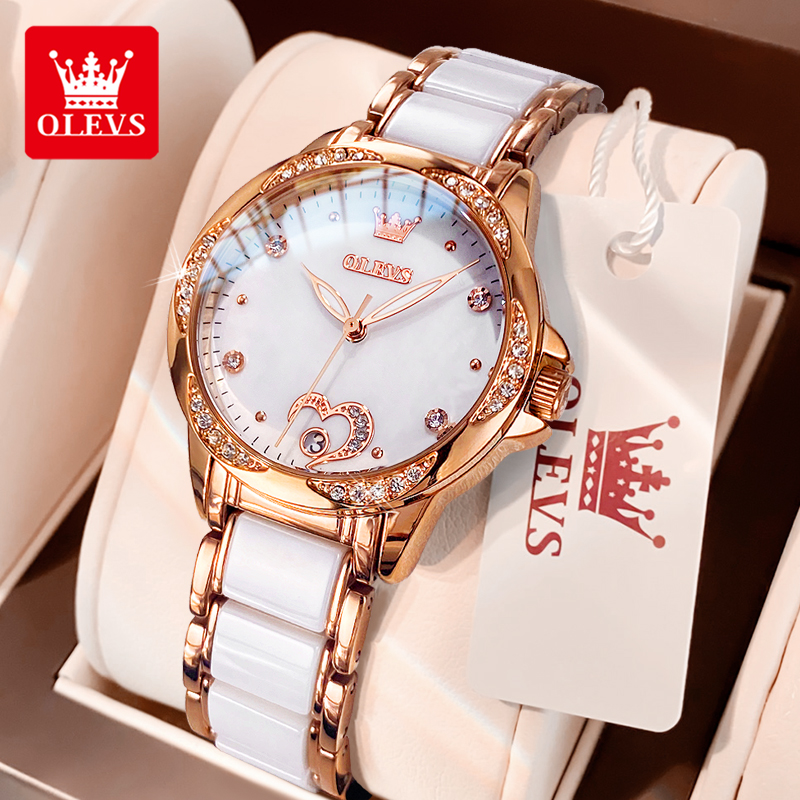 OLEVS 6631 Jam Tangan Wanita M - Open Heart Watch ulasan dan harga