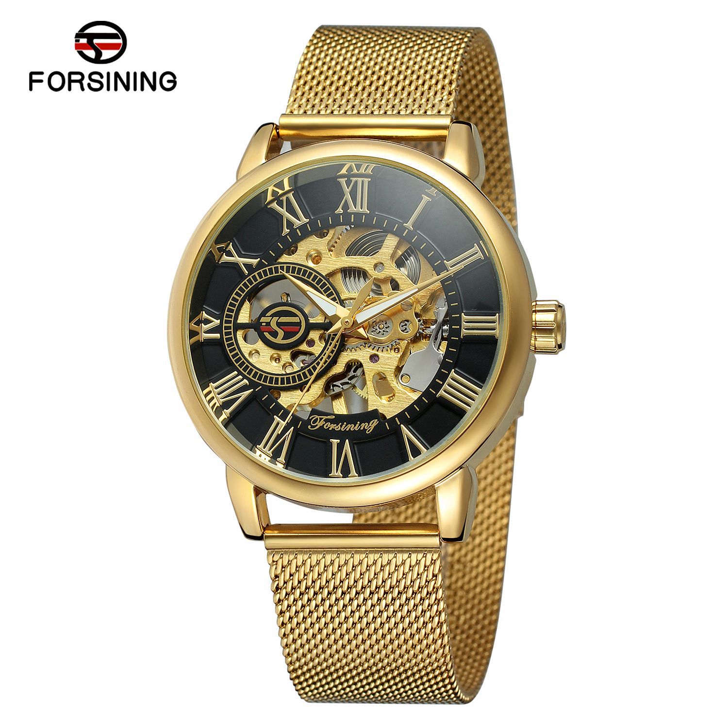 Forsining Top Brand Transparan - Luxury Watch Brands Logo ulasan dan harga
