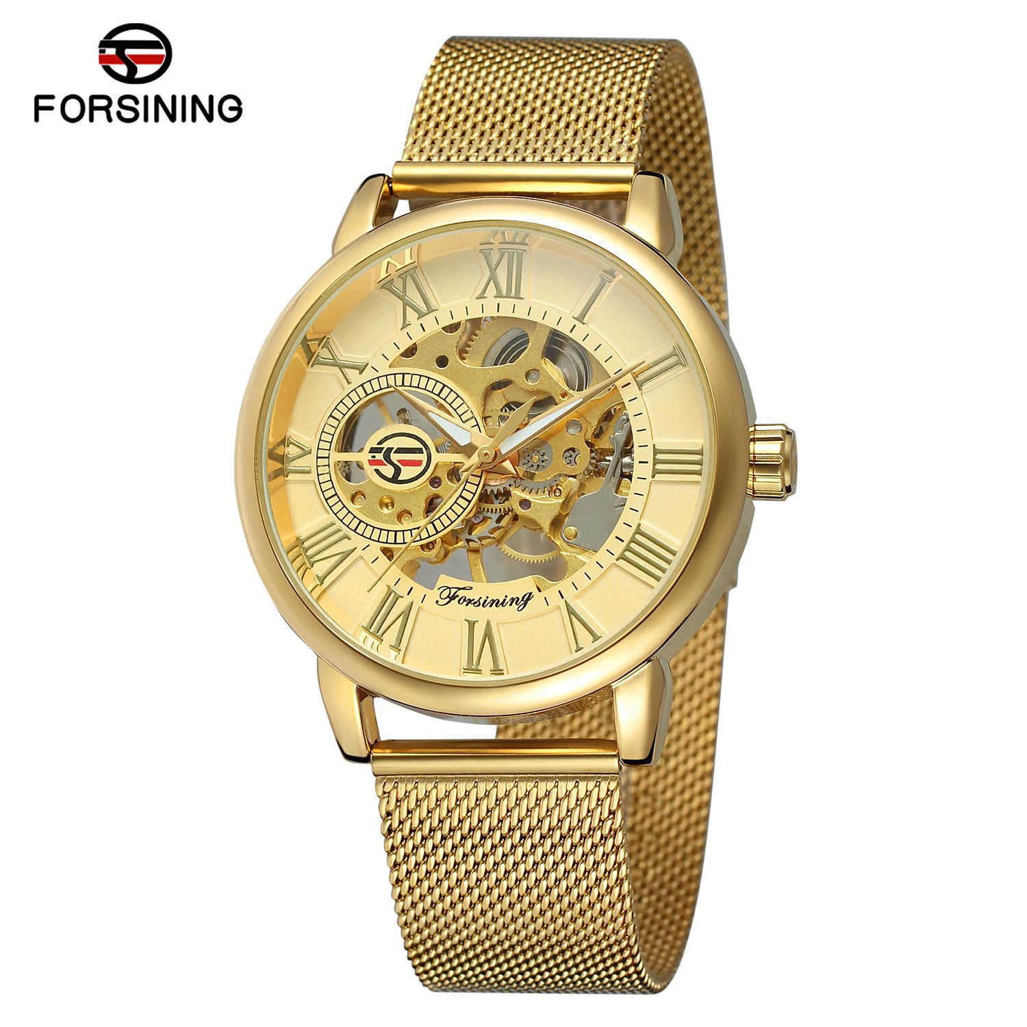Forsining Top Brand Transparan - Luxury Watch Brands Logo ulasan dan harga