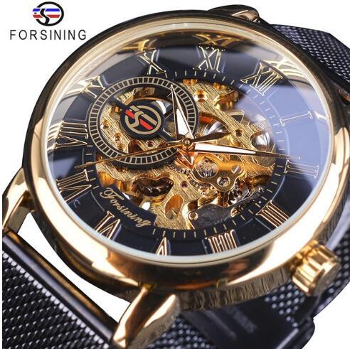 Forsining Top Brand Transparan - Luxury Watch Brands Logo ulasan dan harga