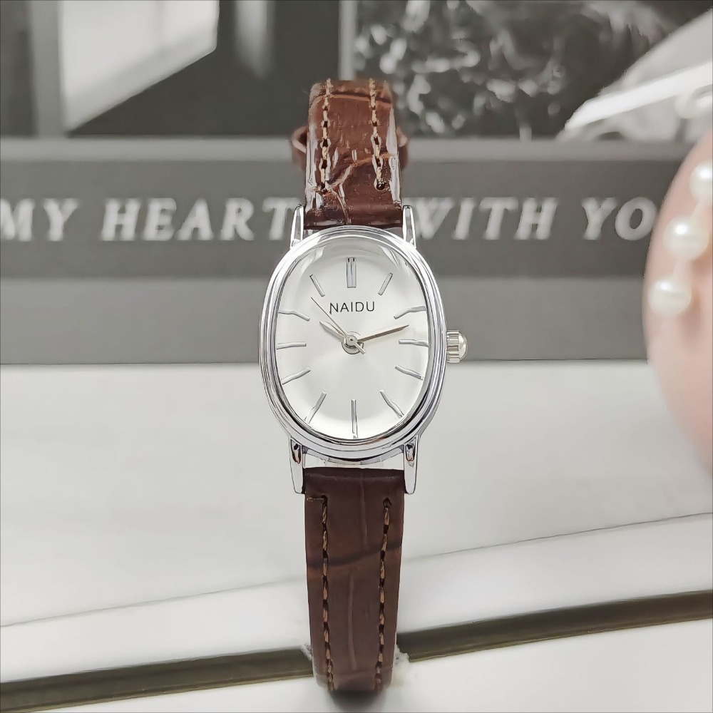 Jam Tangan Wanita Oval Dial Me - Luxury Watch Leather Strap ulasan dan harga
