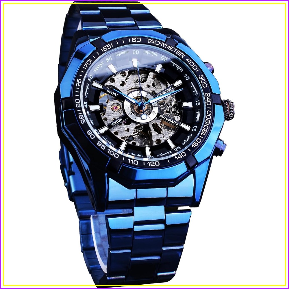 Jam Tangan Mekanik Pria Skelet - Luxury Watch Image ulasan dan harga