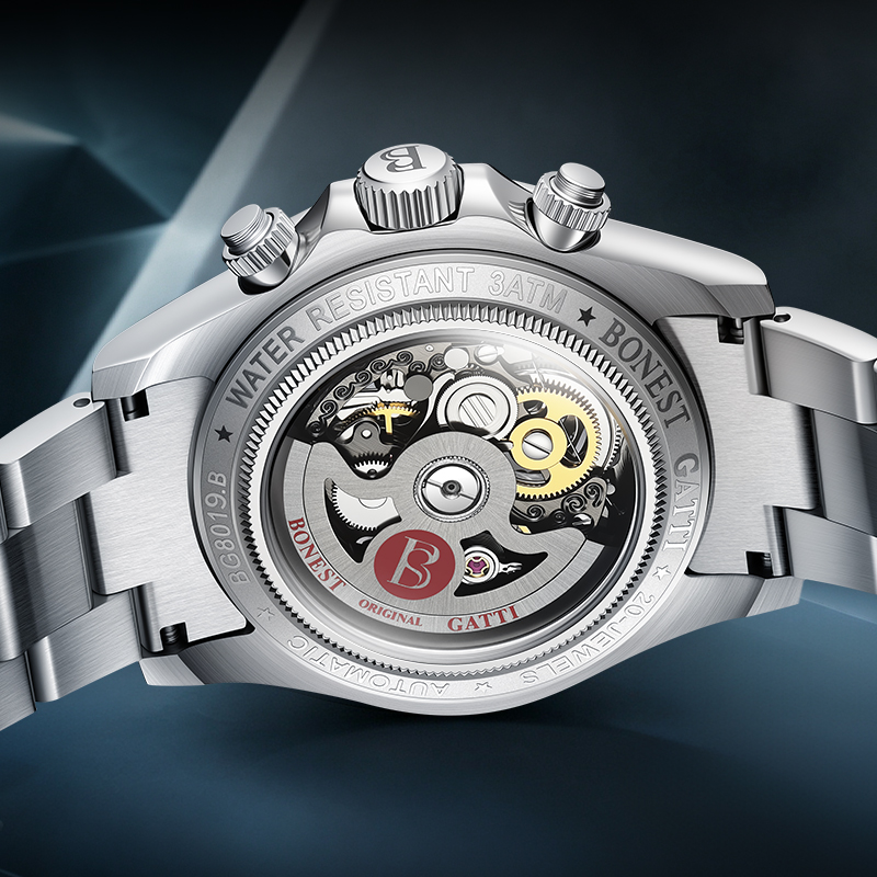 BONEST GATTI Jam Tangan Pria O - Chronograph Flyback Watch ulasan dan harga
