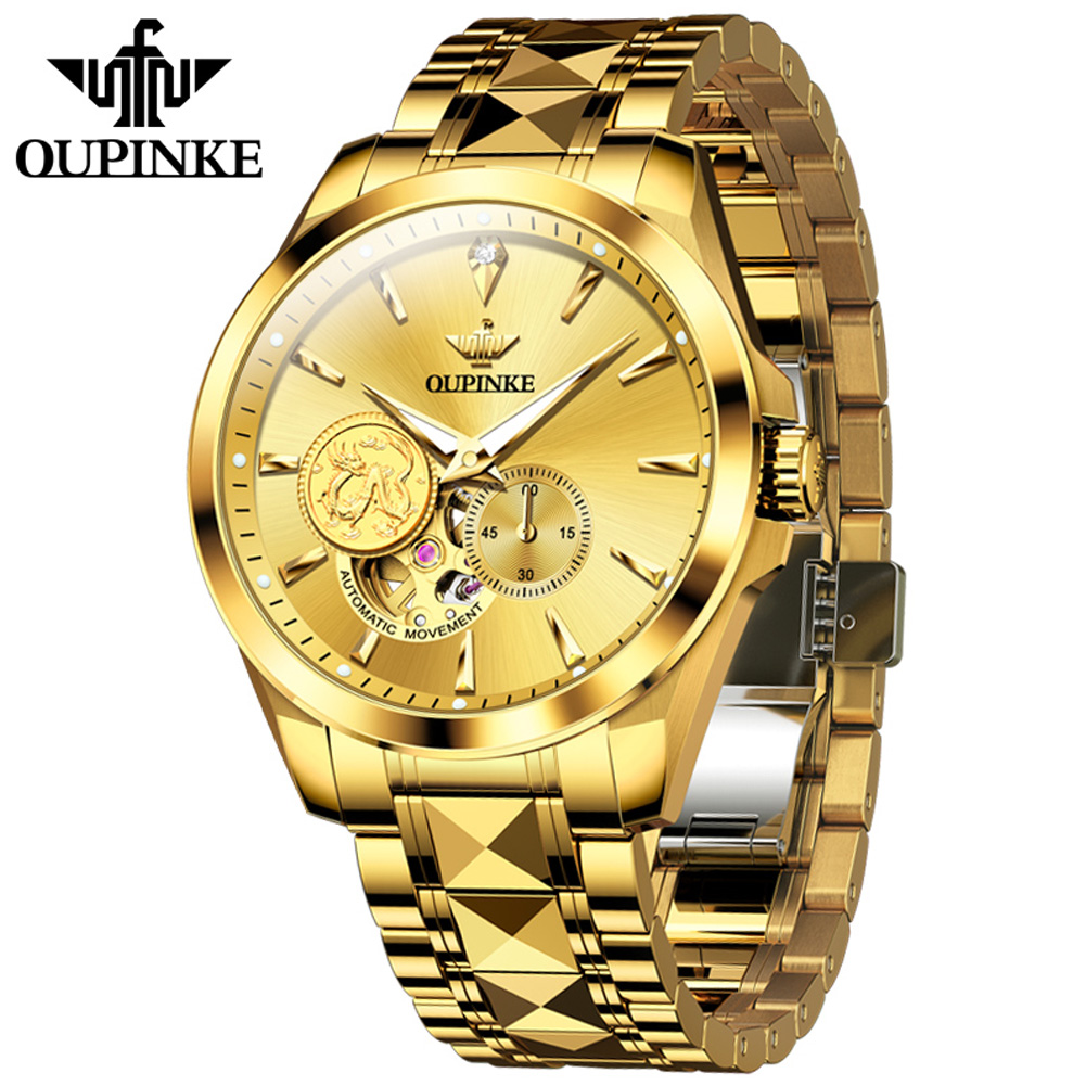 OUPINKE Jam Tangan Pria Jam Ta - Luxury Watch Brands Logo ulasan dan harga