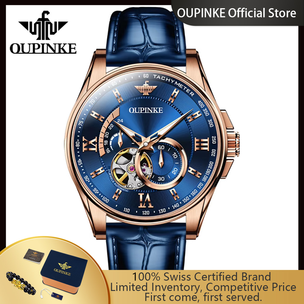 Jam Tangan Pria Otomatis OUPIN - Chronograph Flyback Watch ulasan dan harga