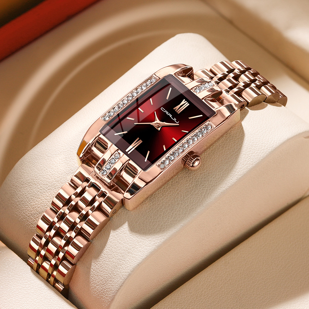 CRRJU Jam Tangan Persegi Mewah - Luxury Watch Lady ulasan dan harga