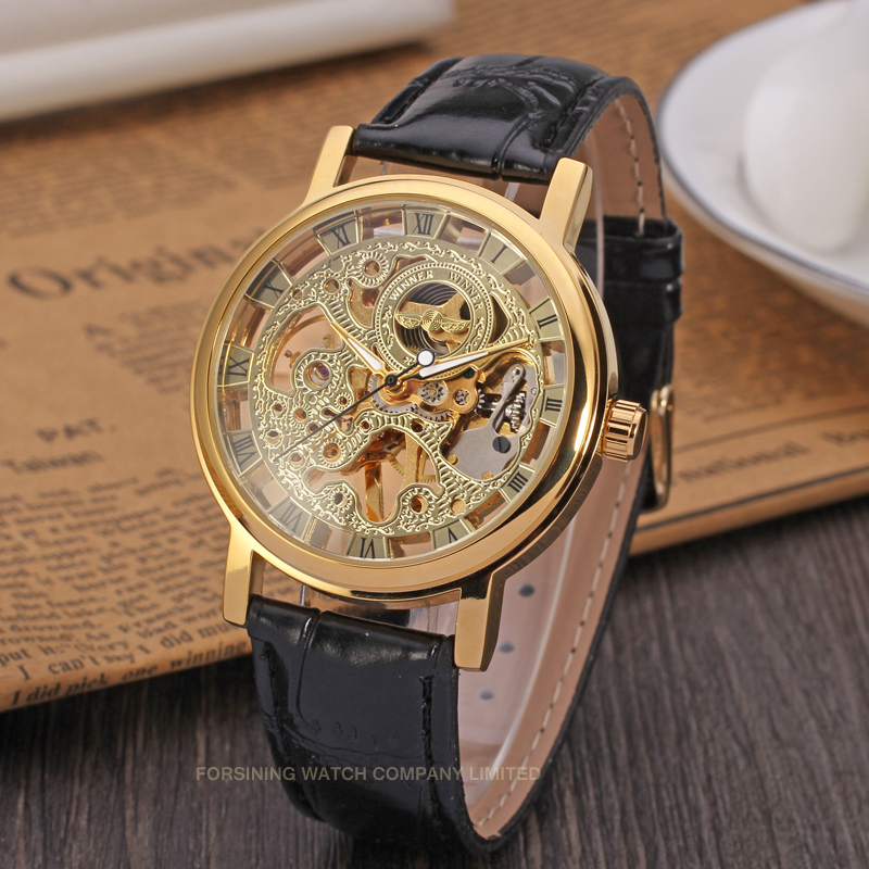 Jam tangan kerangka emas pria, - Luxury Watch Nice ulasan dan harga