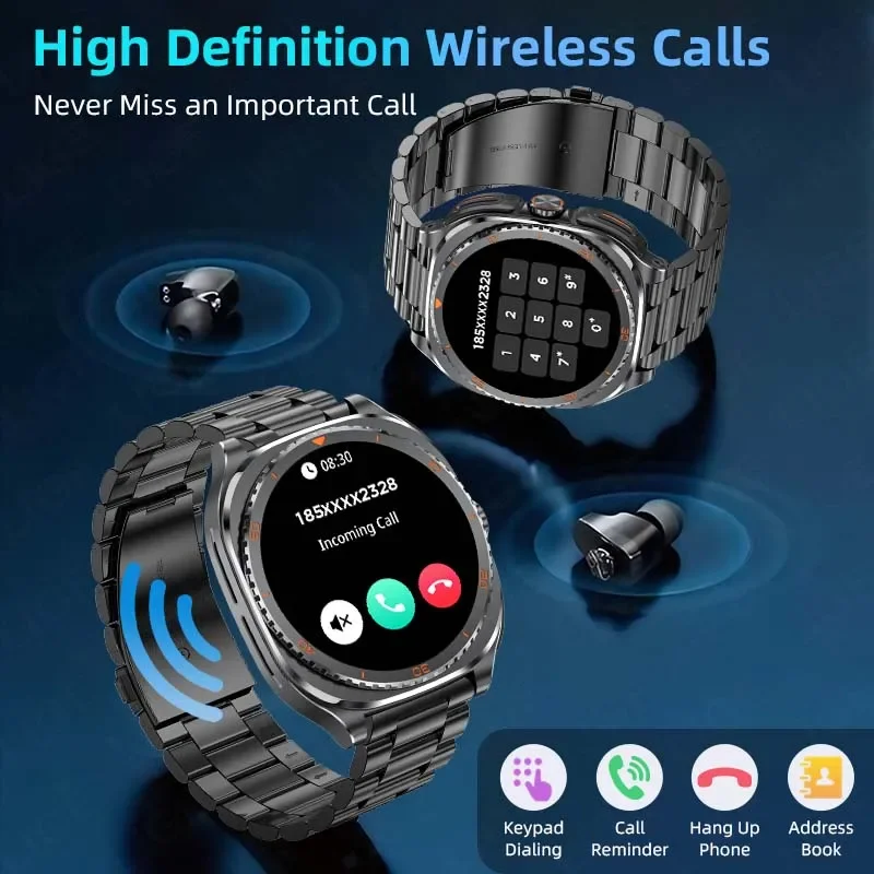 Jam Tangan Pintar TWS 2-in-1 N - Luxury Watch Korea ulasan dan harga