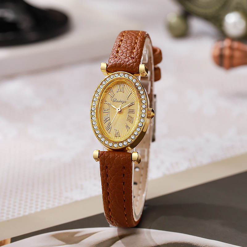 Jam Tangan Mewah Wanita Fashio - Luxury Watch Leather Strap ulasan dan harga