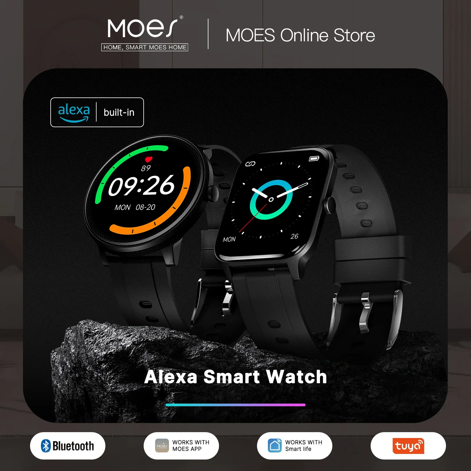 MOES jam tangan pintar Alexa p - Open Heart Watch ulasan dan harga