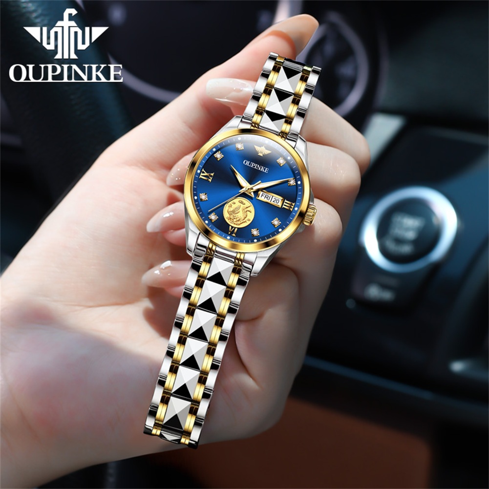 OUPINKE Jam Tangan Wanita Jam  - Luxury Watch Brands Logo ulasan dan harga